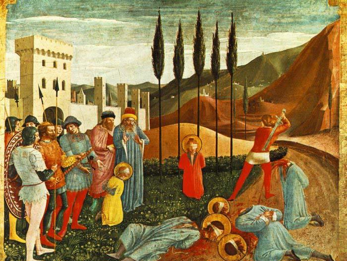 Beheading of Saint Cosmas and Saint Damian, ANGELICO  Fra
